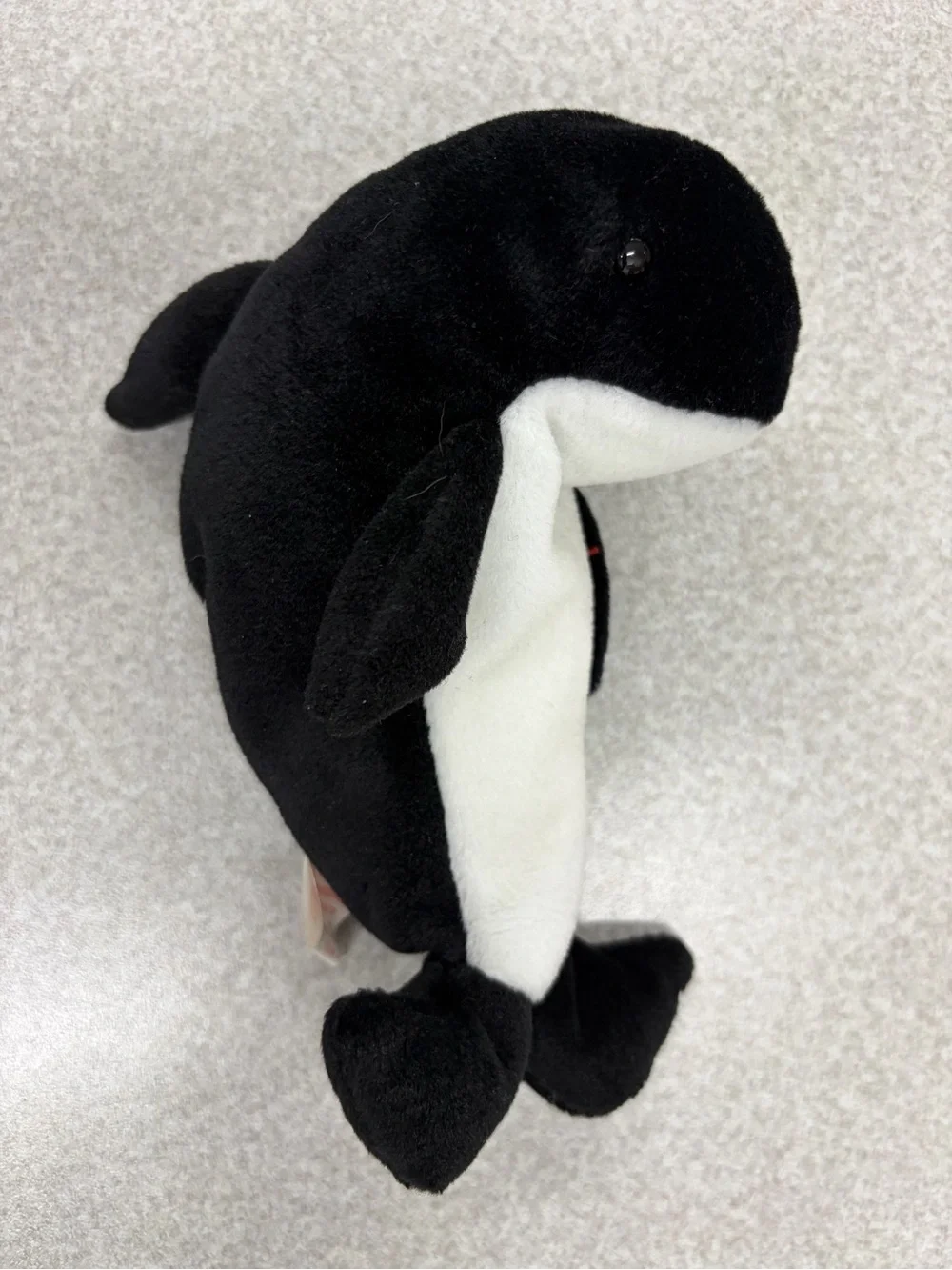 Ty Black and White Orca Beanie Plush